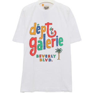 까르피)갤러리 GDCTF1030 WHITE 멀티컬러로고 티셔츠